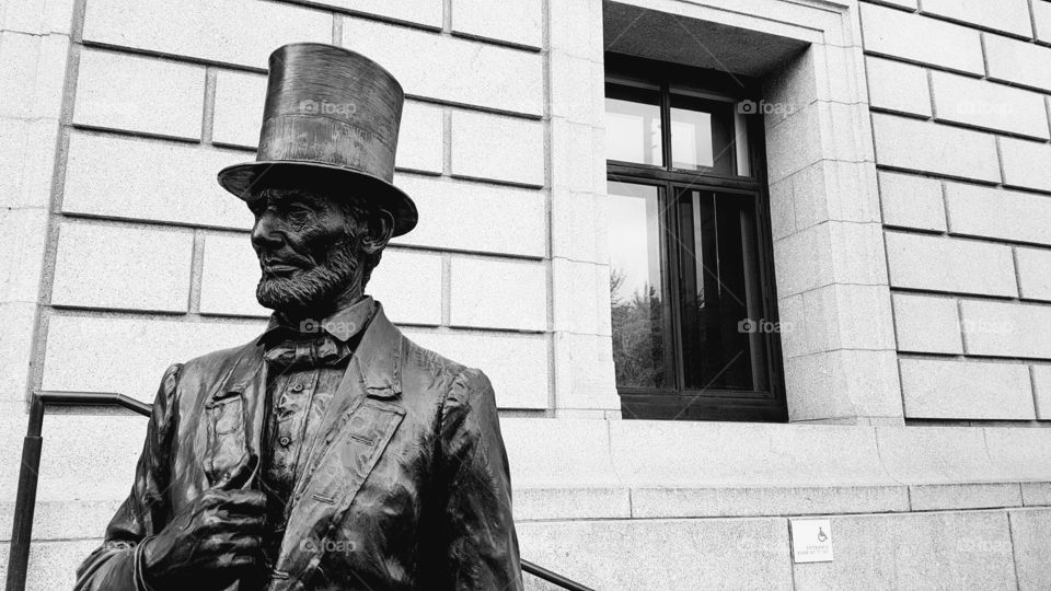 Statue near building in NYC