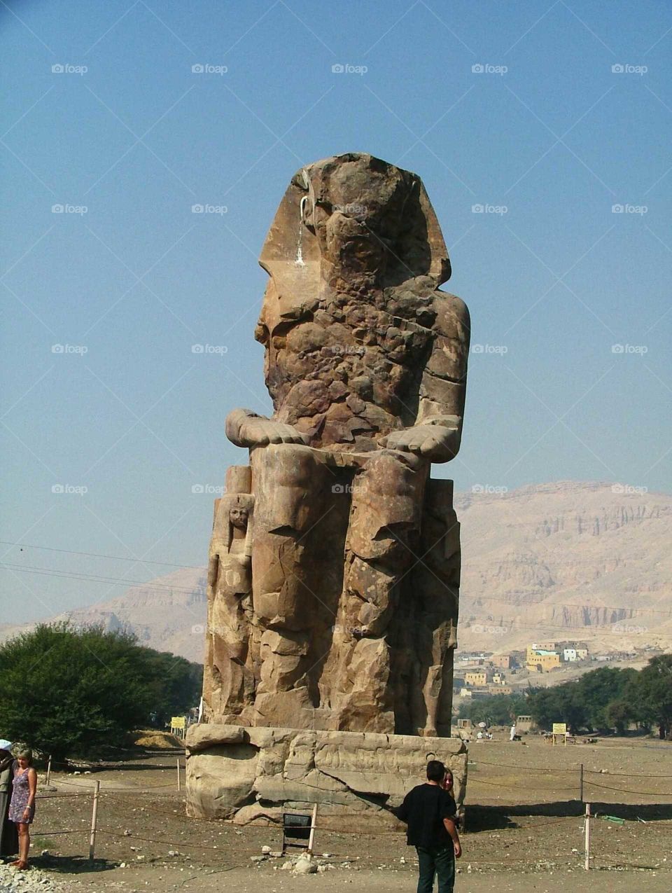 Large Egyptian statue