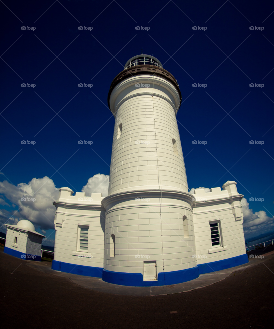 ocean sky blue building by liquideyes