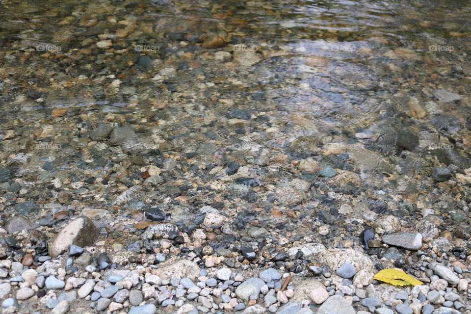 Rocks and river