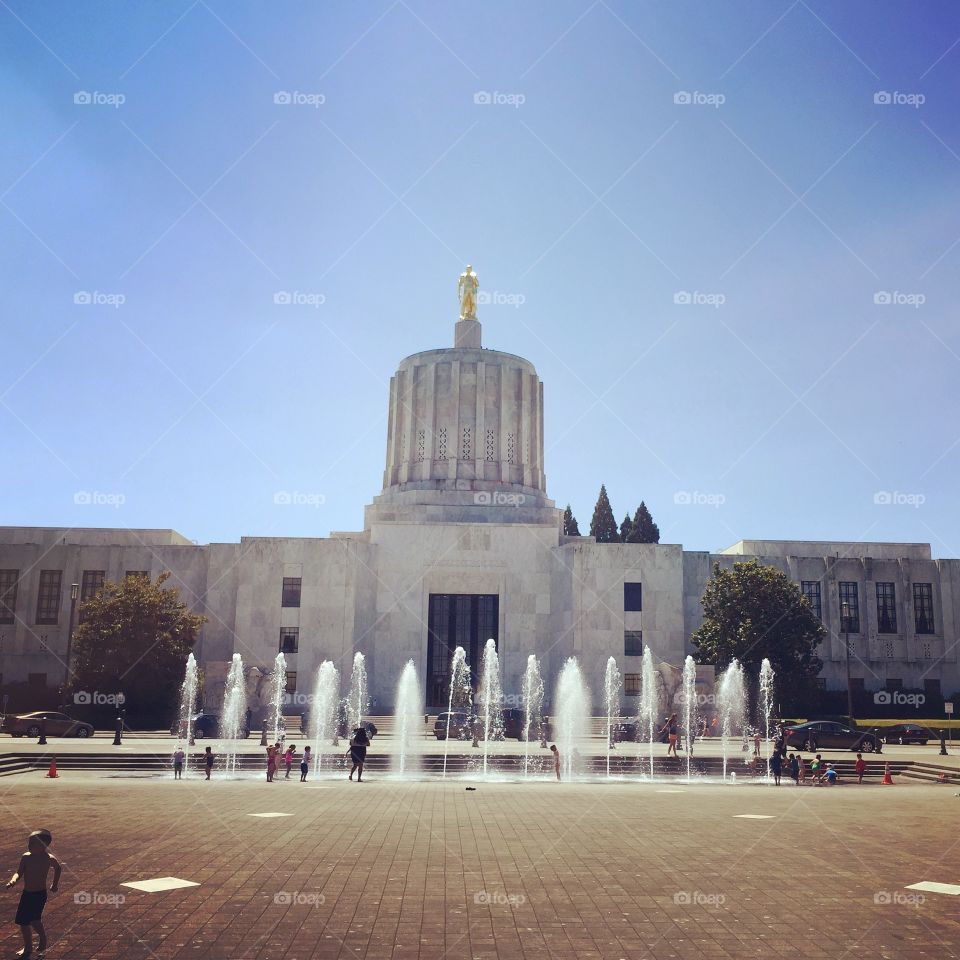 Summer at the Capitol: Oregon State Capitol and grounds. 