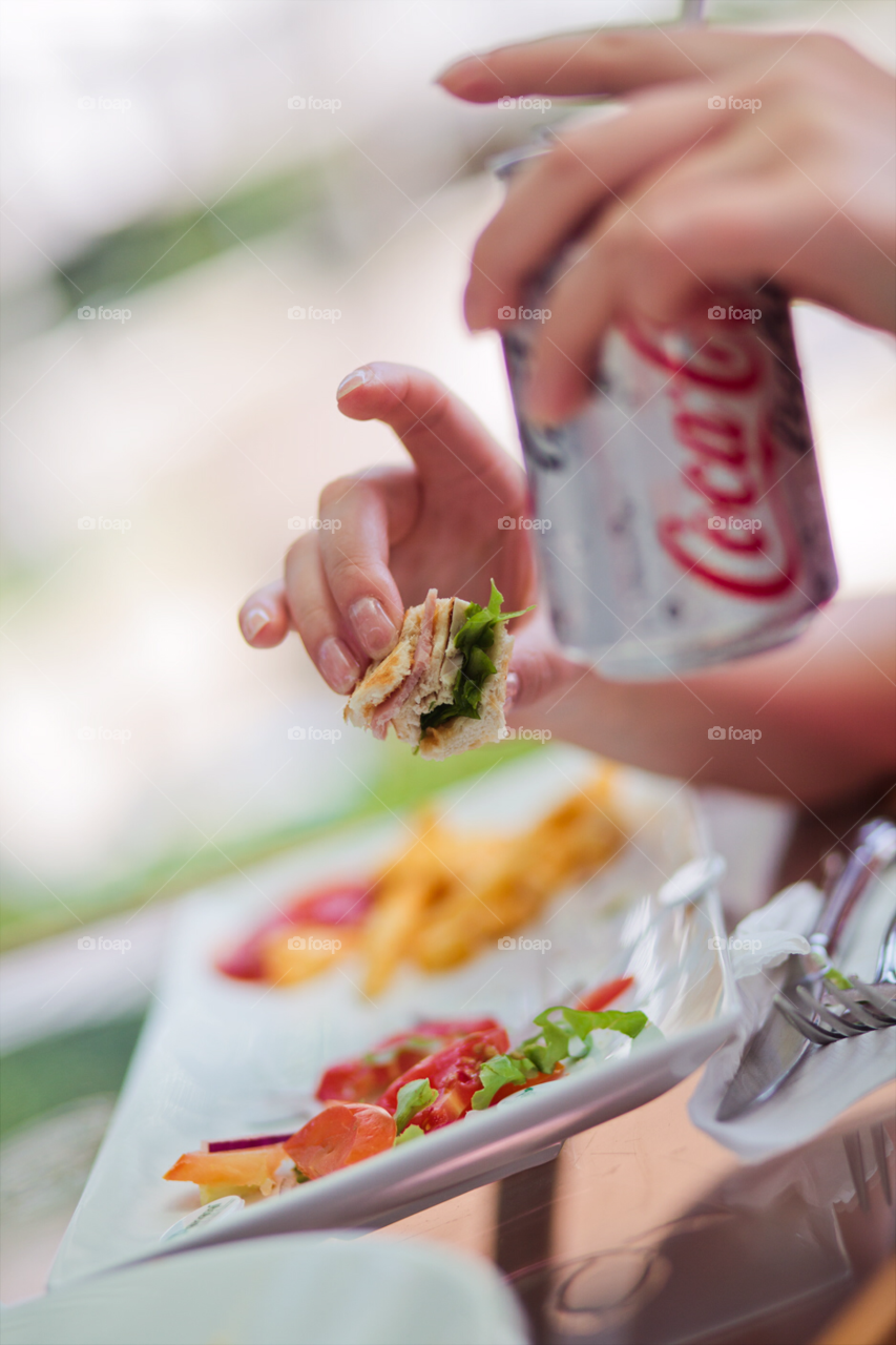 sandwich lunch slim coke by comonline