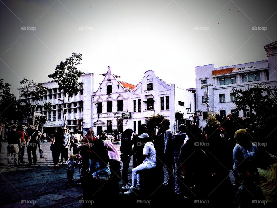 The hustle in the old city of Jakarta Indonesia southeast Asia