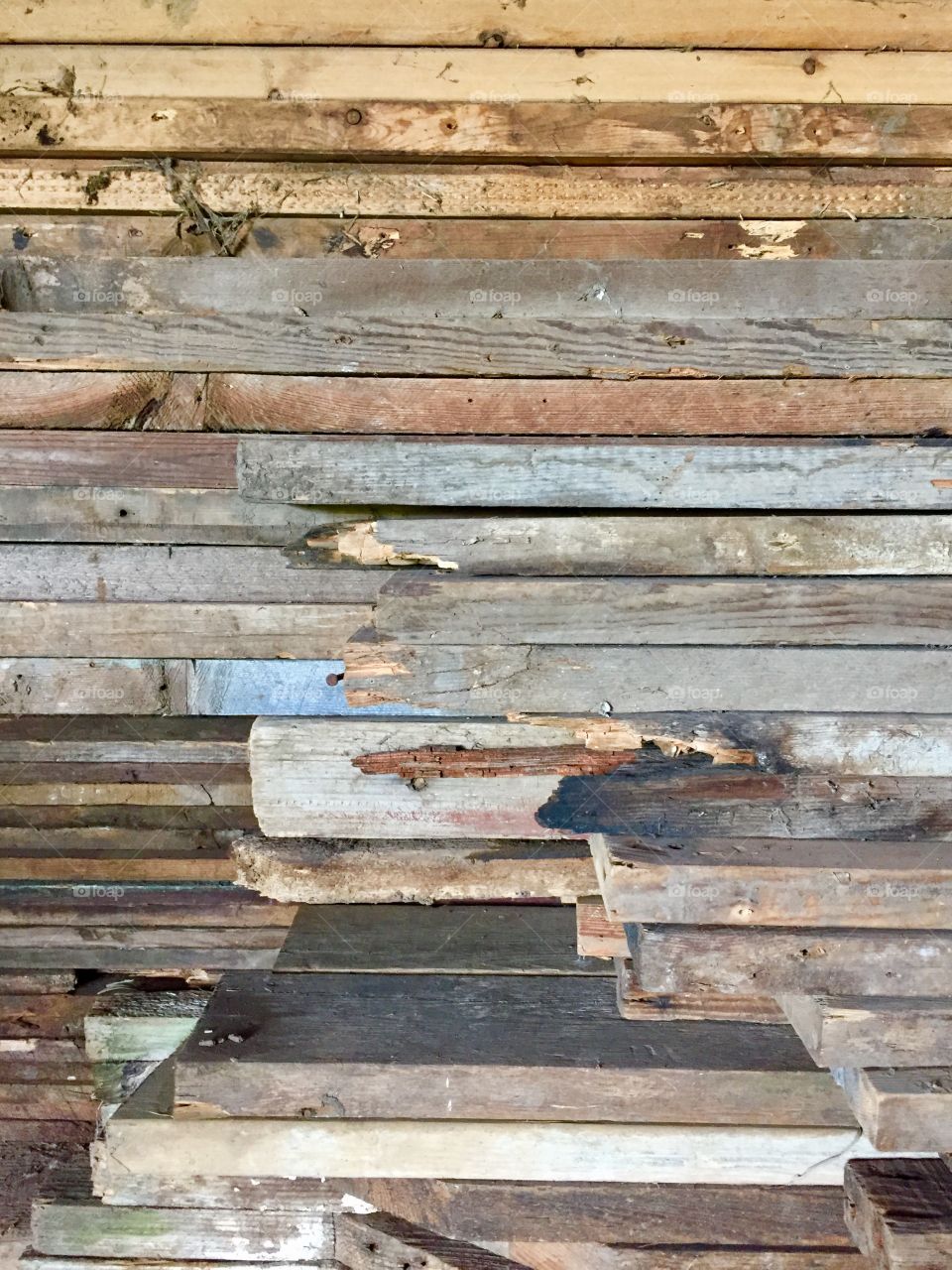 Creative Textures - stacked, used lumber