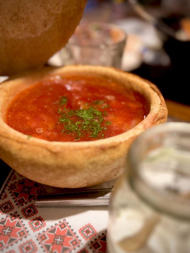 Ukrainian borsch. UNESCO heritage.