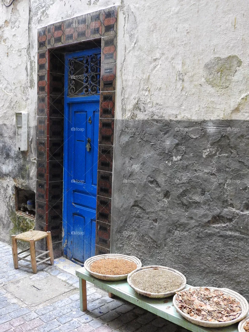 Blue door