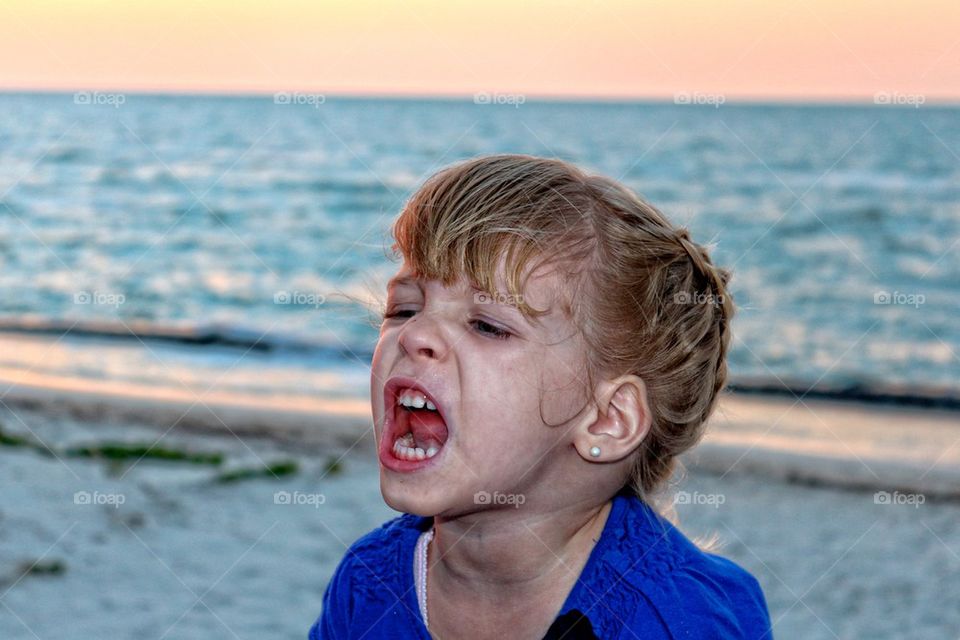 Girl shouting 