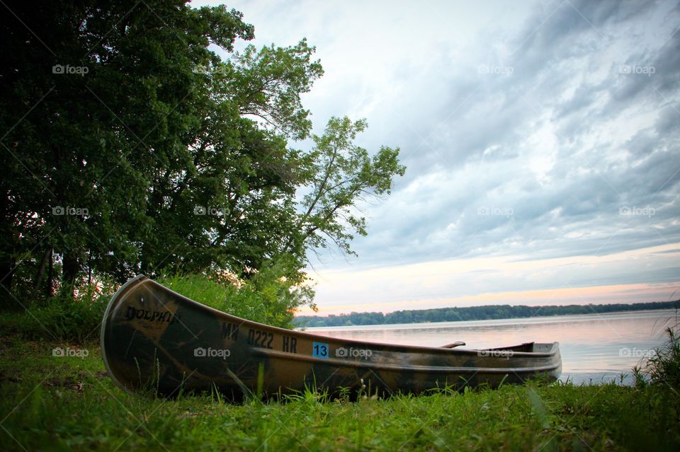 Canoe on the Lake