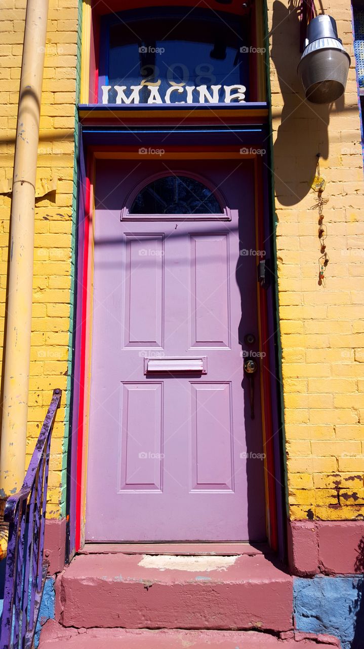 imagine purple door