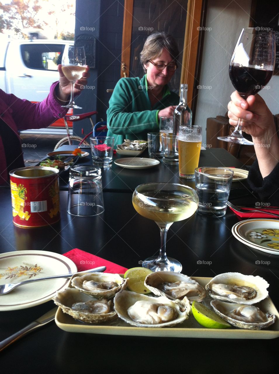 Oyster meal. With friends in Wellington , NZ
