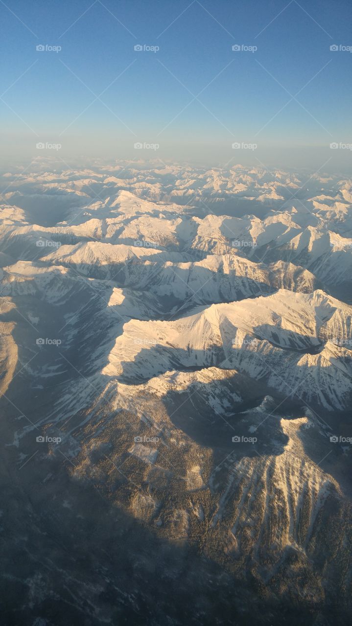 Rocky Mountains Arial view