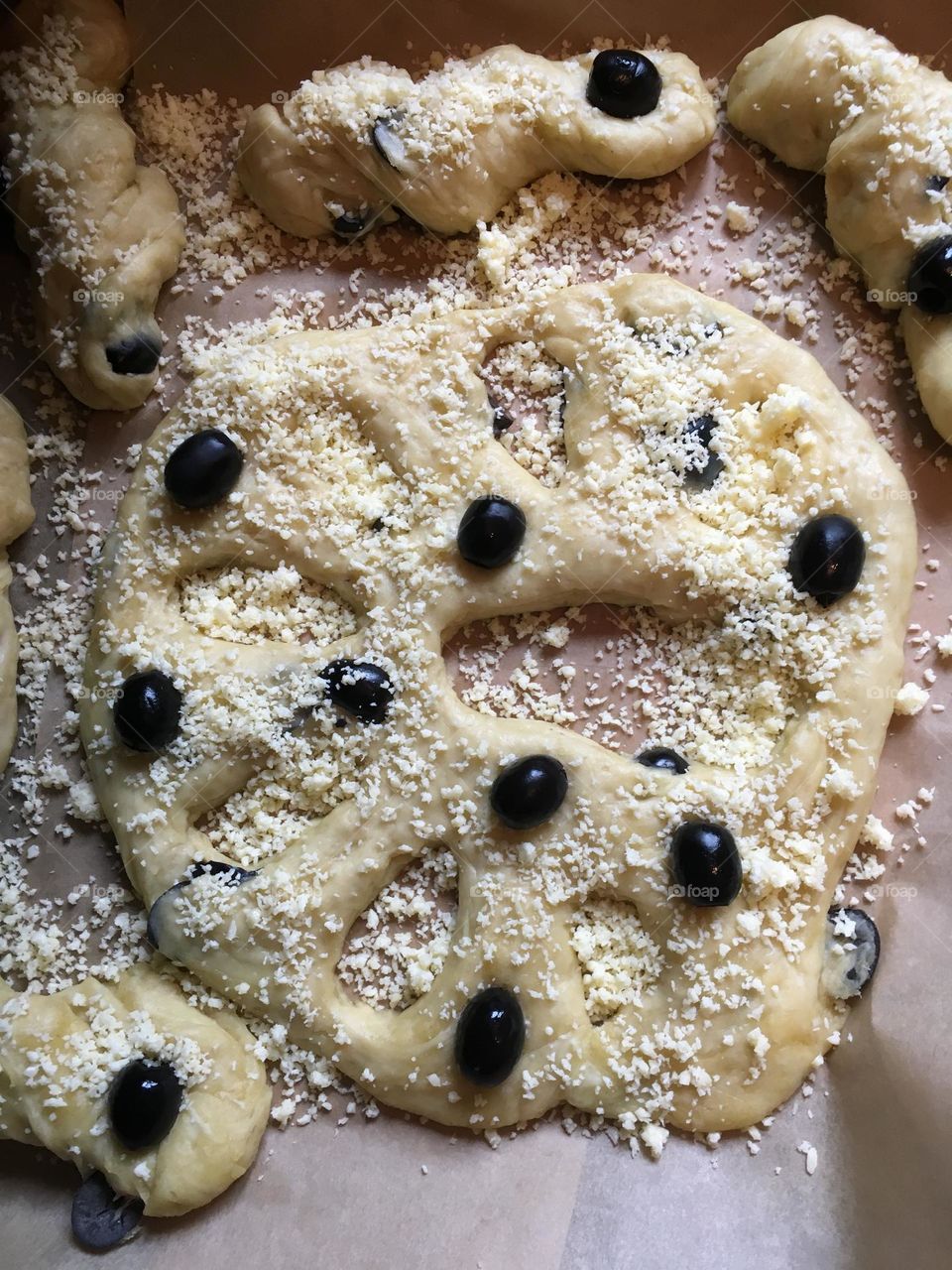 Bread with olive 