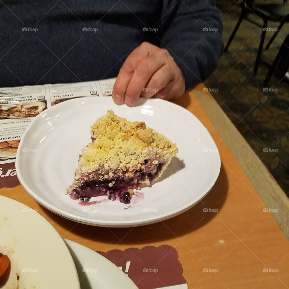Not eating right but before my diet. It was one of the best blueberry pies I've ever had
