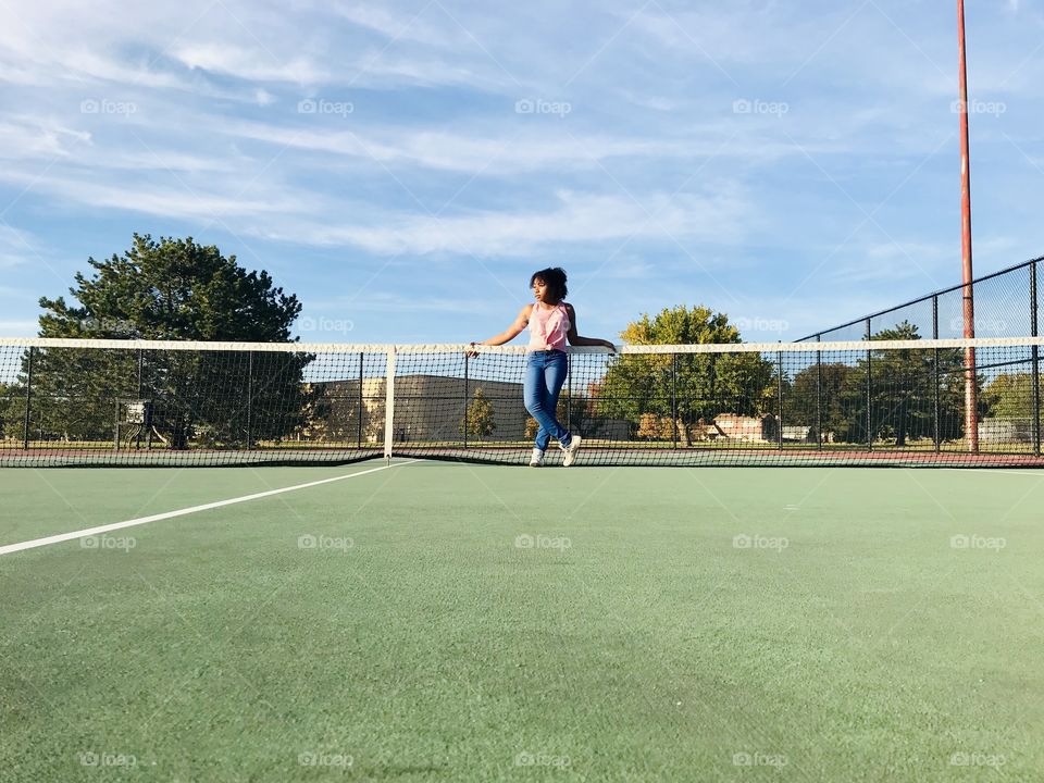 Tennis Court Pose