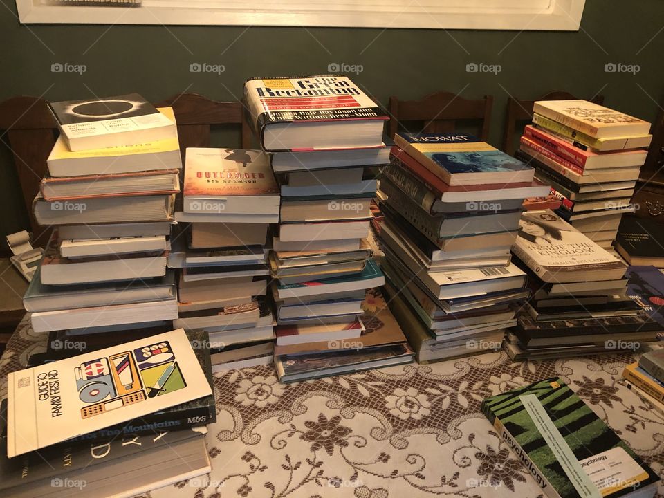 Stacks of books 