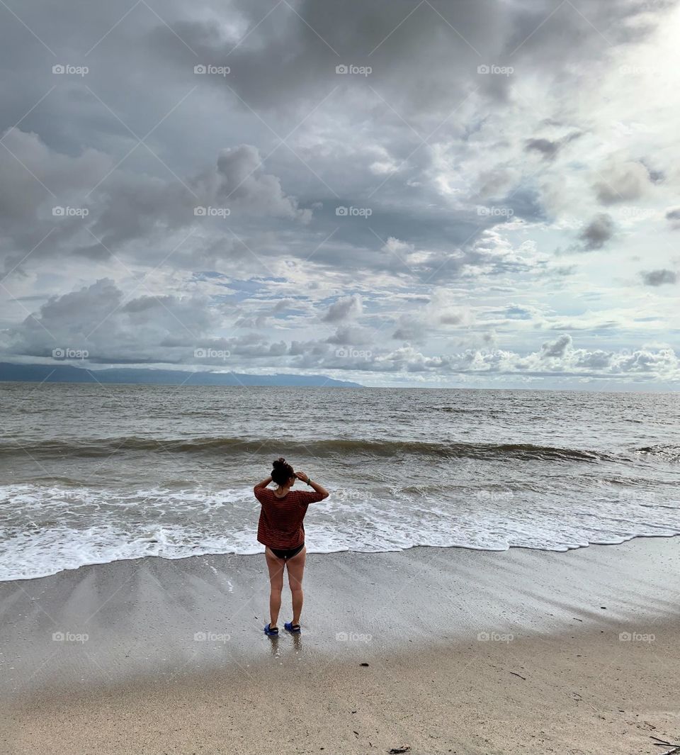 Woman in beach