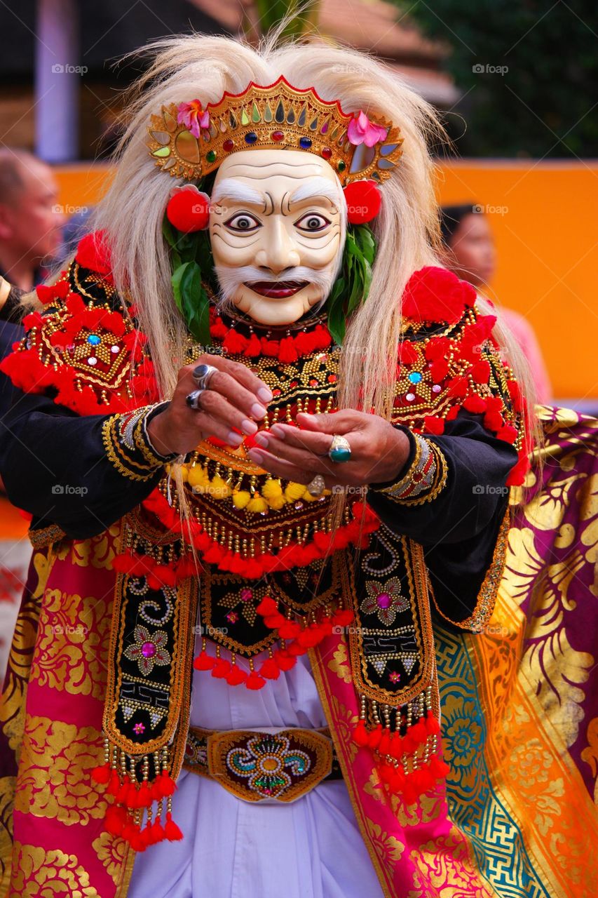 Balinese mask dancer