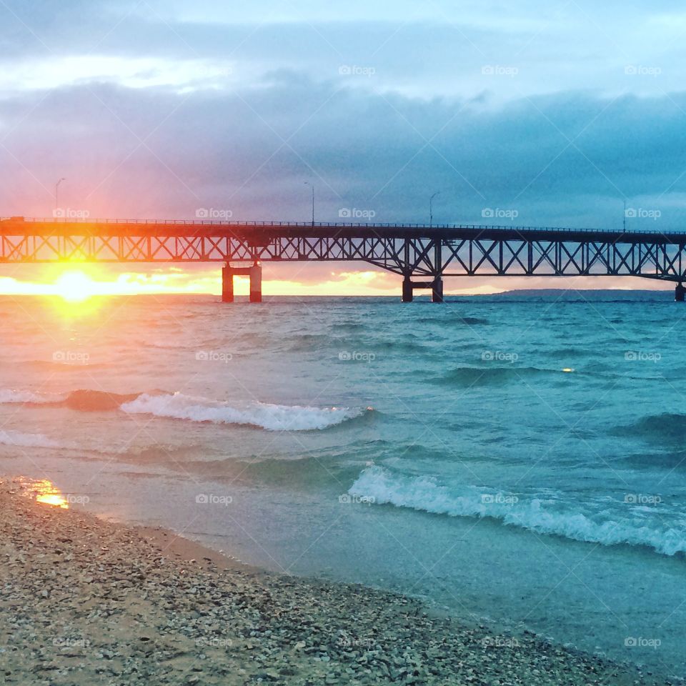 Sunset at the bridge