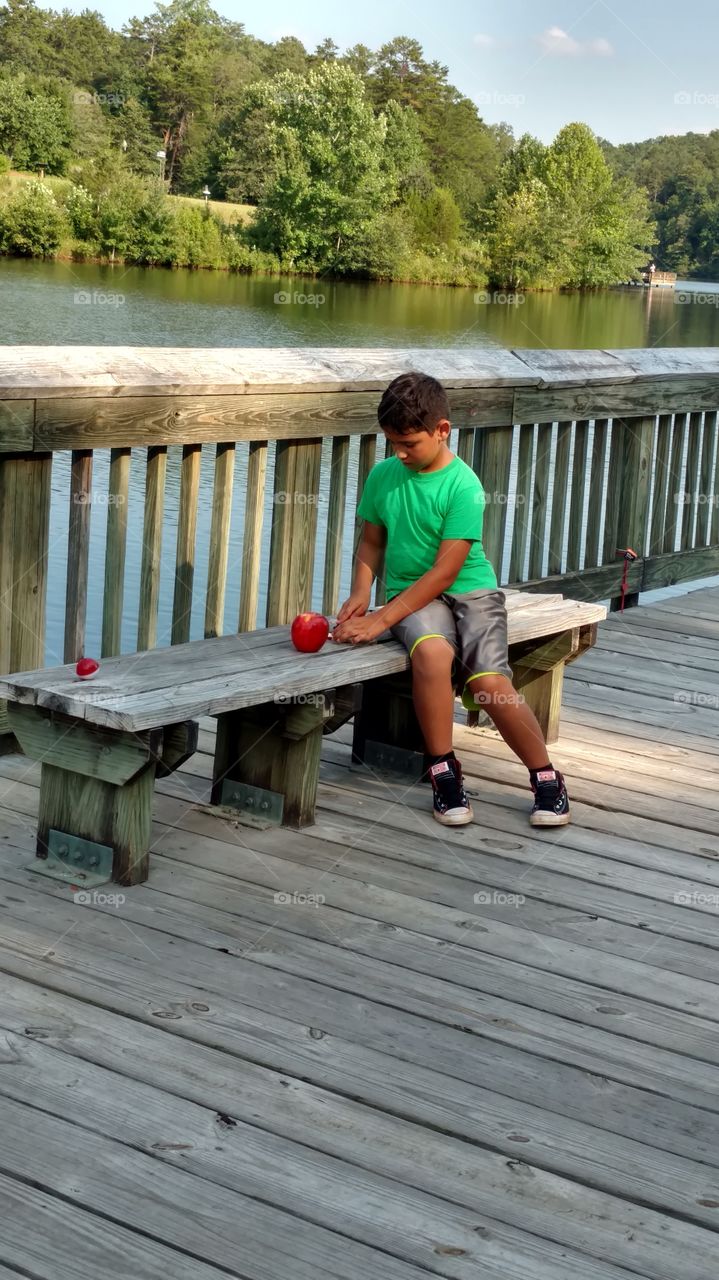 kiddo is finally fishing