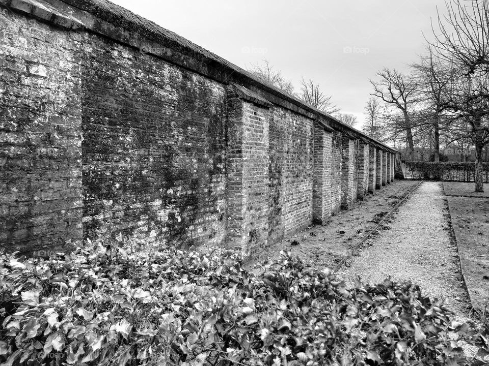 Castle garden wall