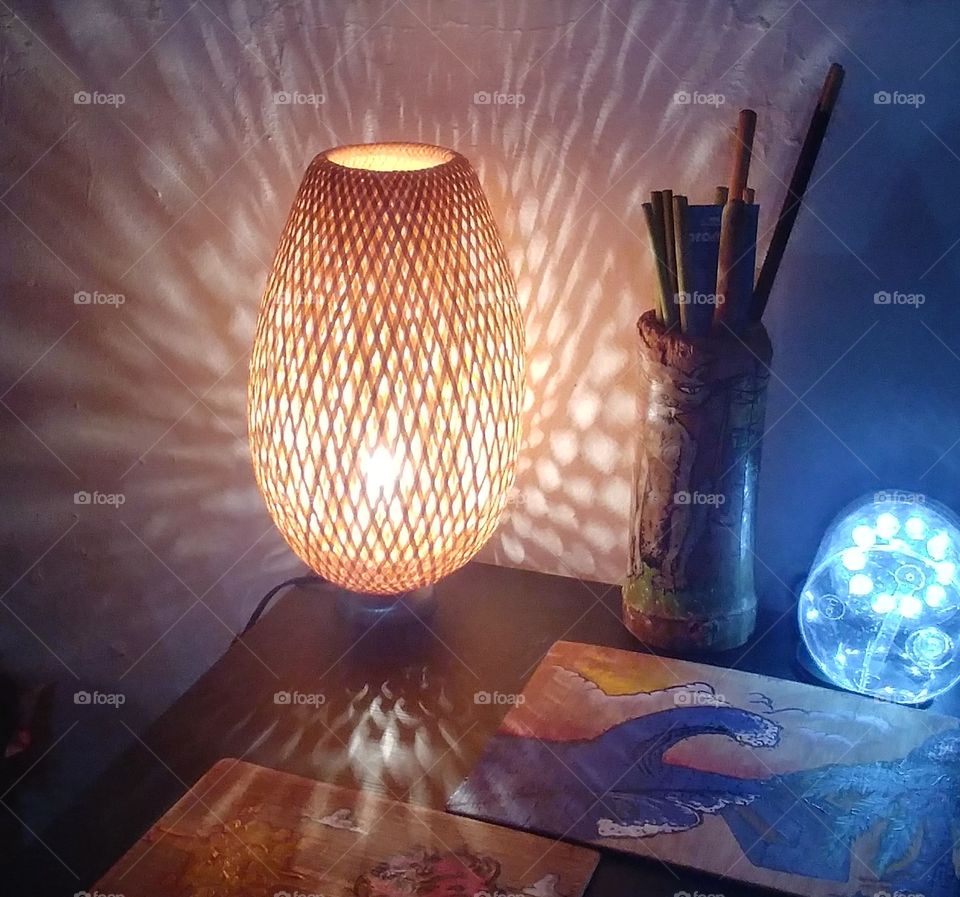 Handmade lamp ...beautiful