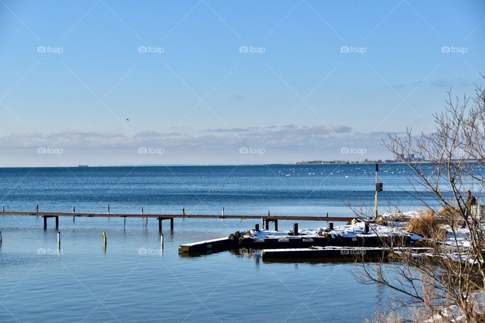 Winter by the ocean