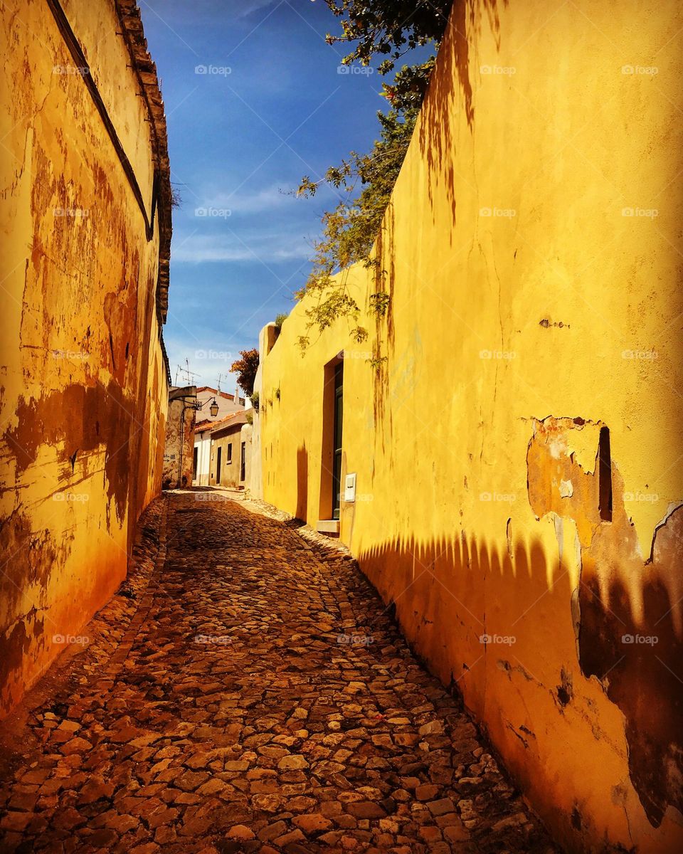 historical center of the city of Sines, Portugal