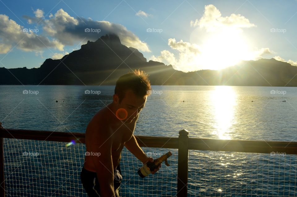 Champagne sunsets in paradise