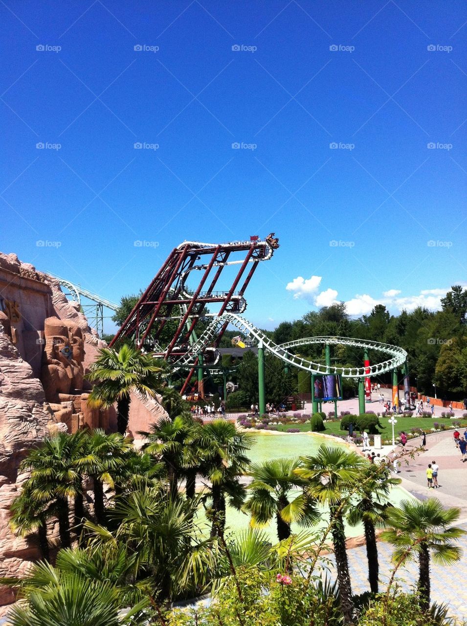 Roller coasters, Gardaland, Italy