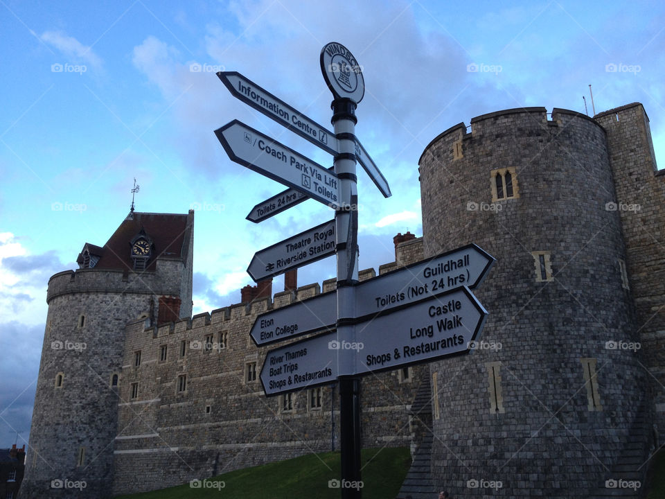 windsor windsor castle england queen country house street signs europe by adaldt