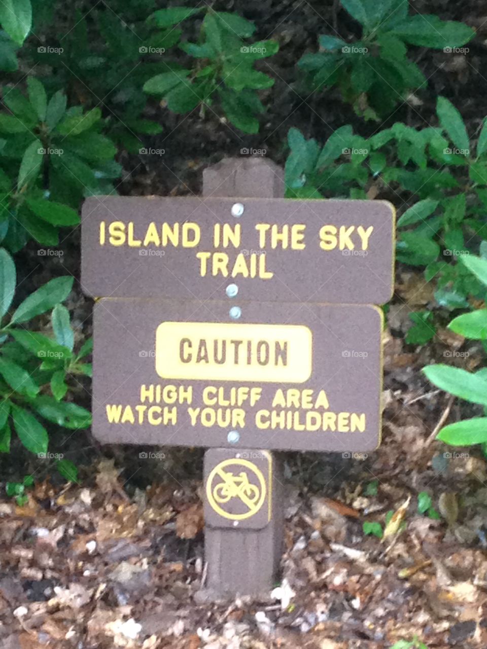 Hiking sign