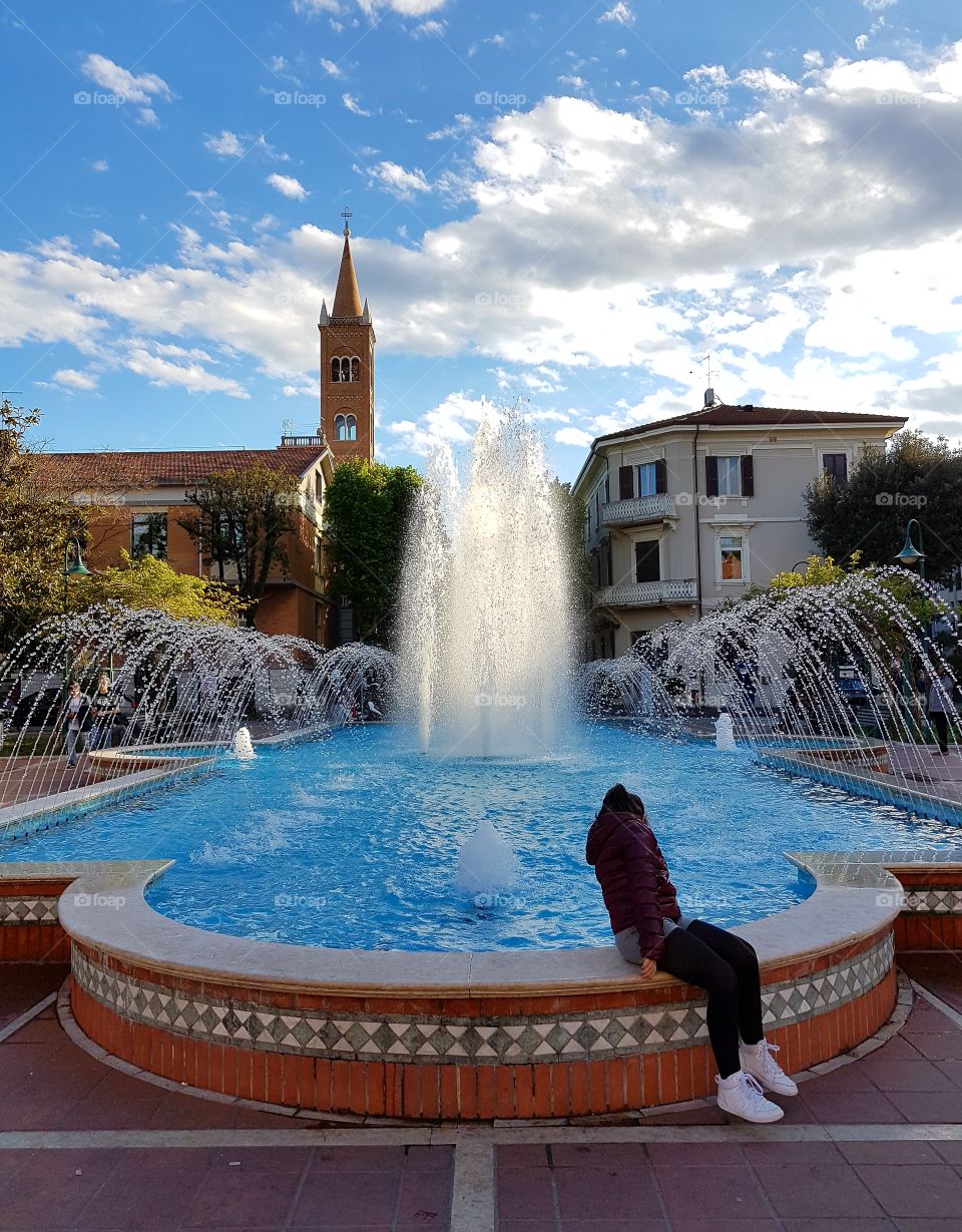 In the Cattolica's town center (RN, Italy) these fountains are some of the must see places. The city is full of fountains: from dancing fountains, to sculpted ones and some more classic, as this one.