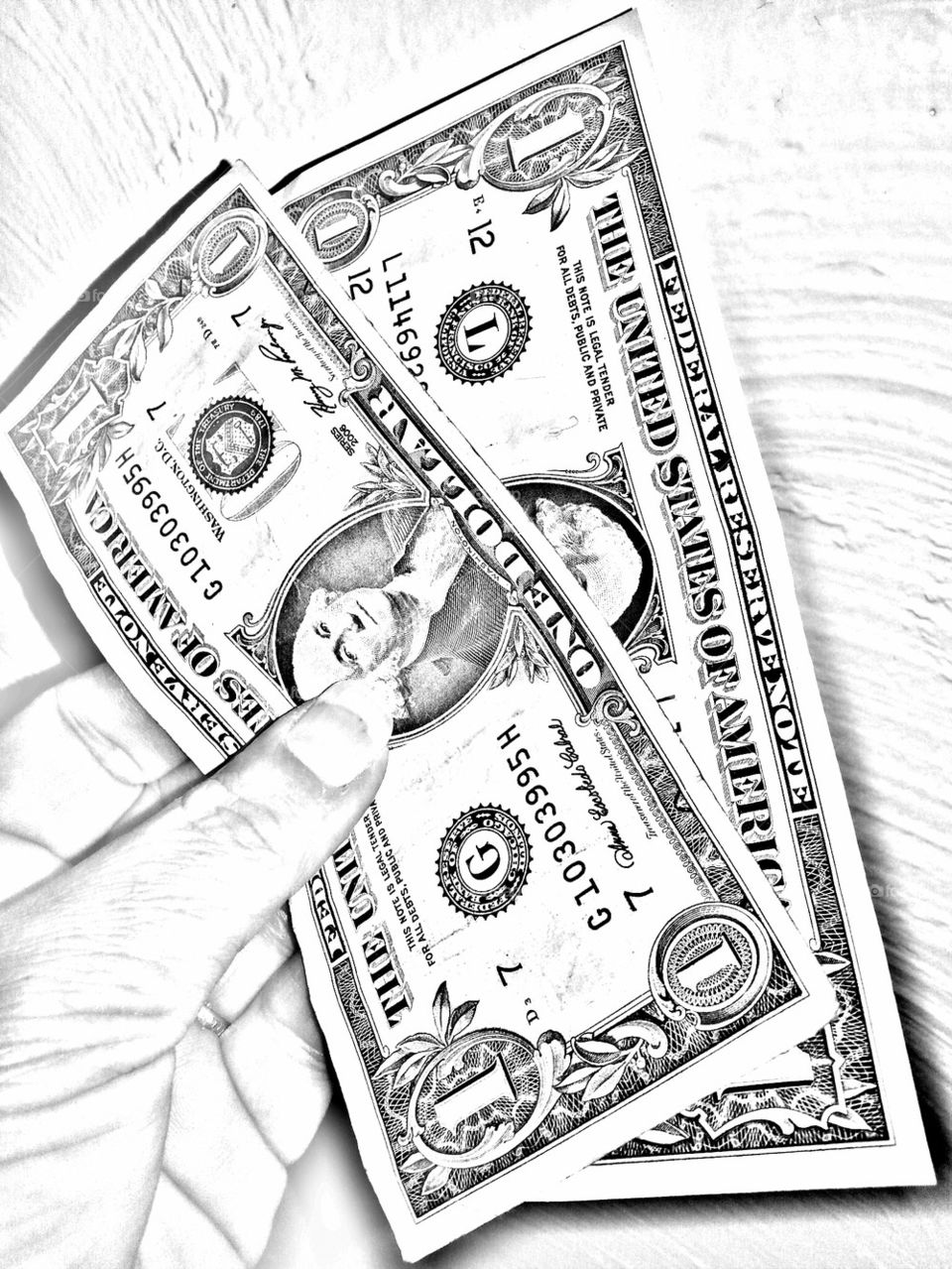 money in hand