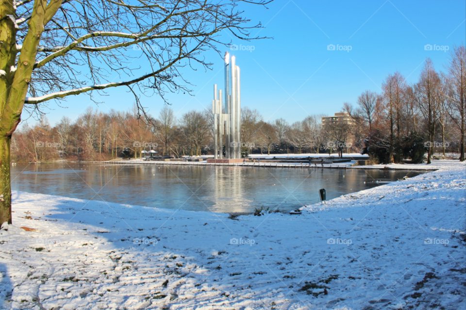 snow winter sky water by twilite