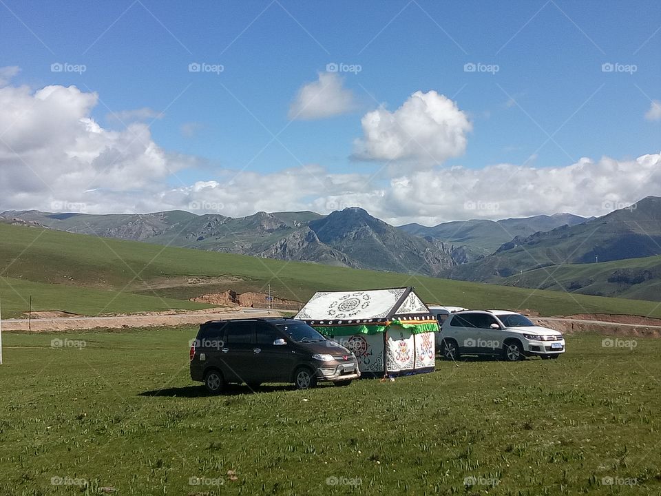 Tibet design tant Road side