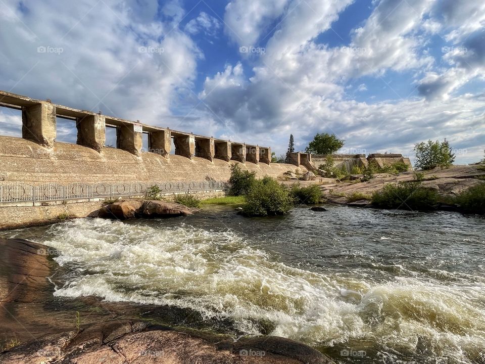 Old hydro dam ruins 