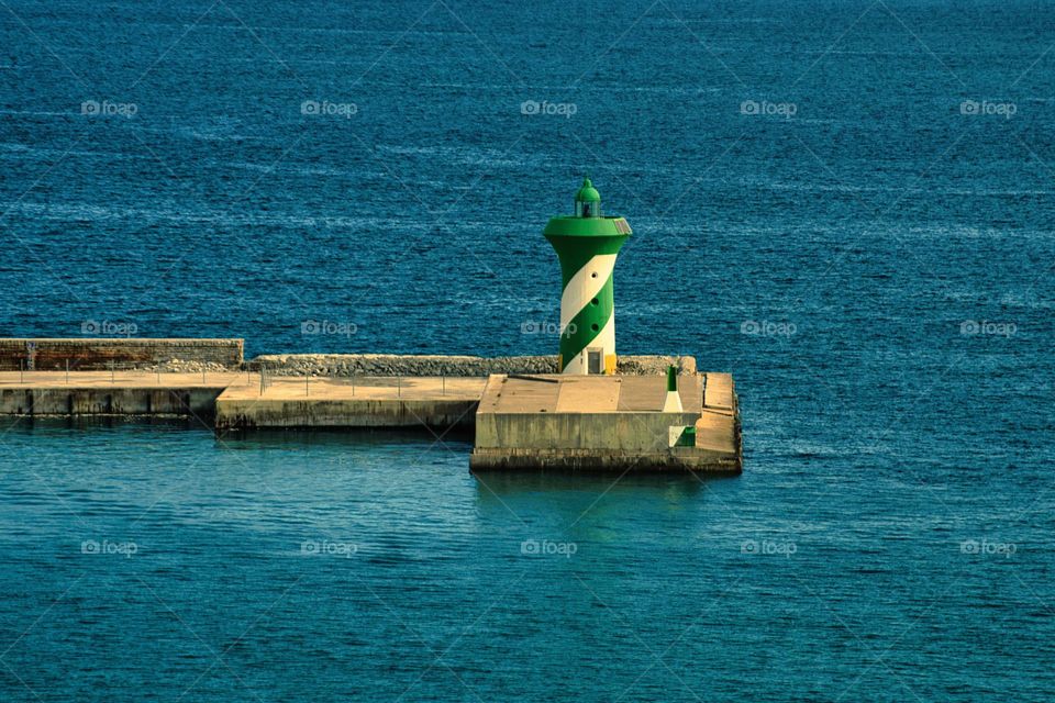 Port of Barcelona light tower 