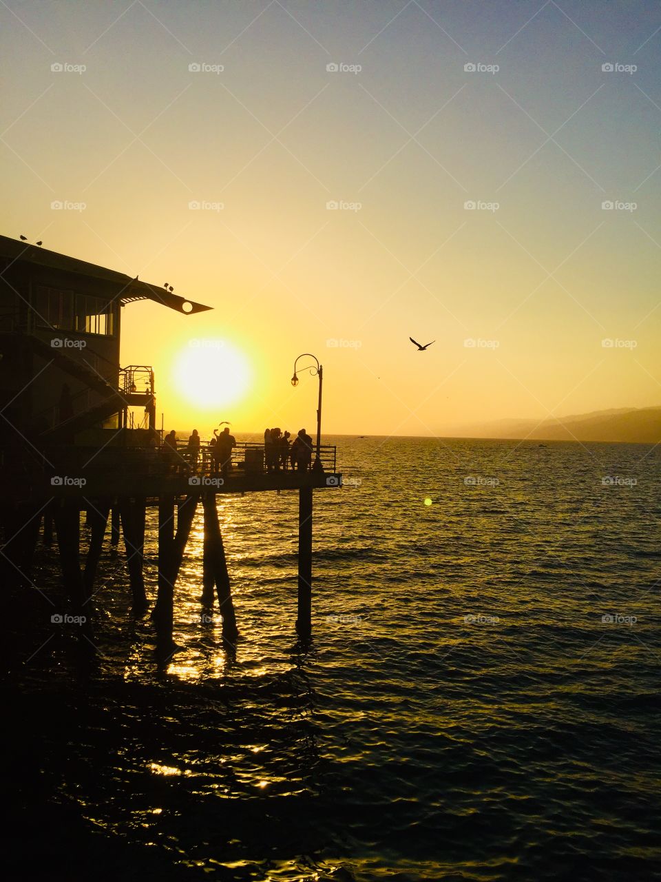 Sunset on the pier