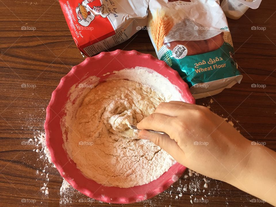 Making pizza at home