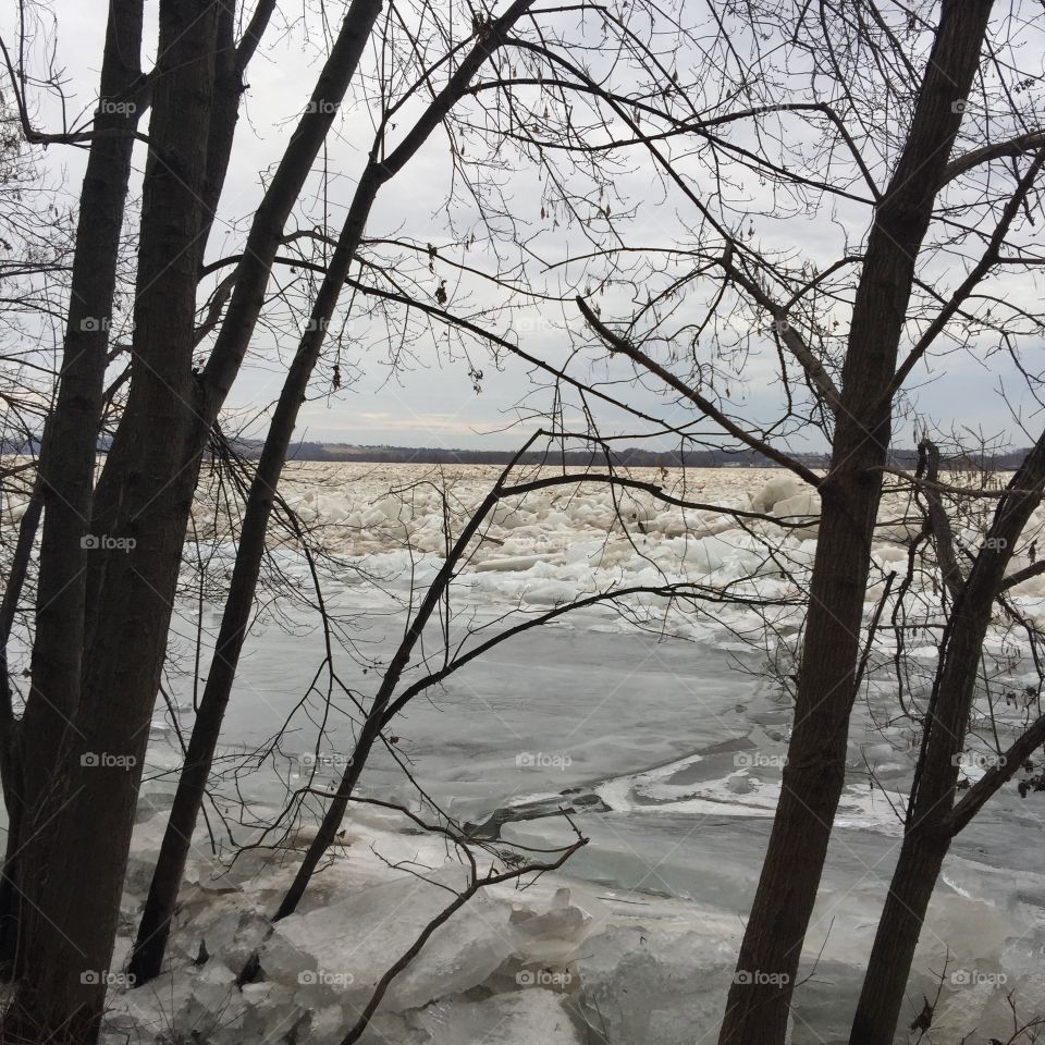 Gorgeous view of the ice on the Susquehanna