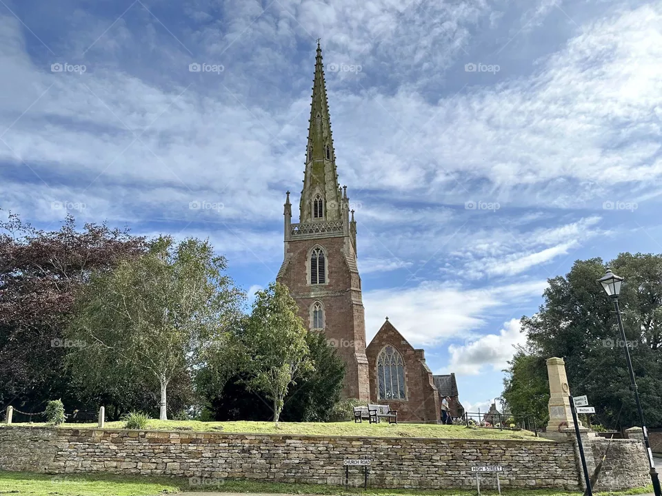 Braunston Church historic architecture canal village England worth the walk late summer narrowboat vacation scenery tourist sight seeing
