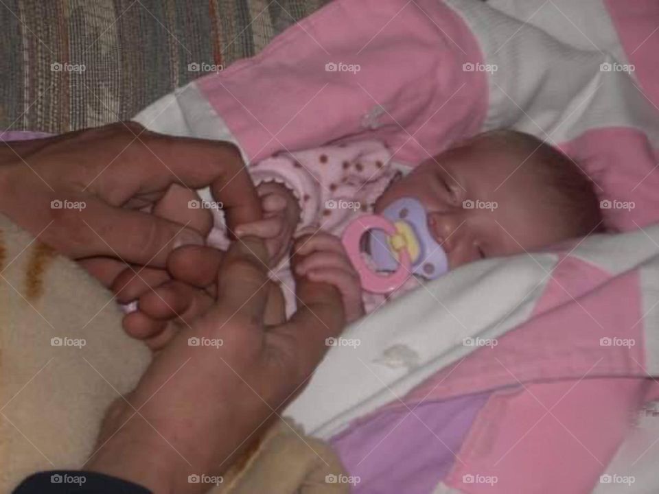 Daddy's hands
