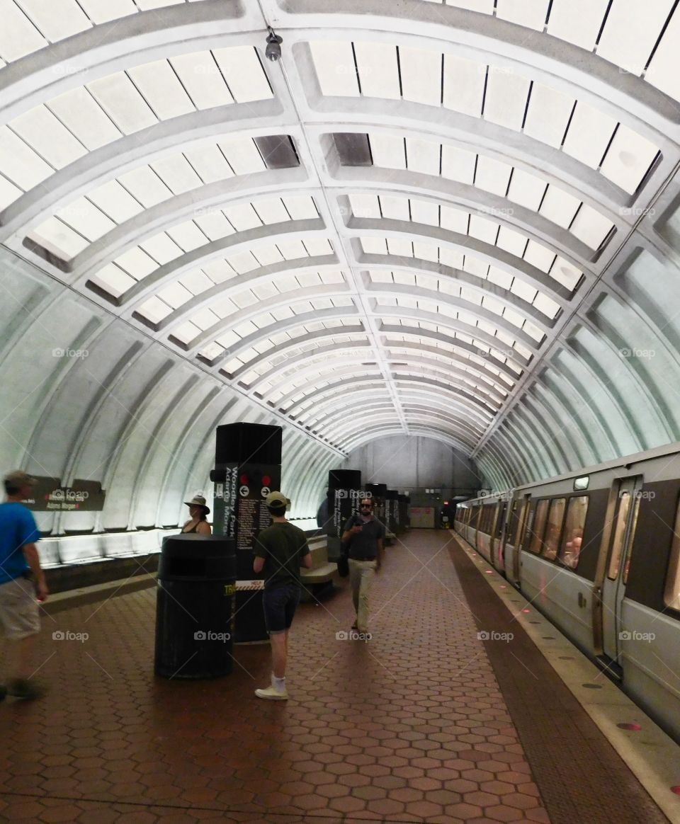 A daily  commute on the subway of DC