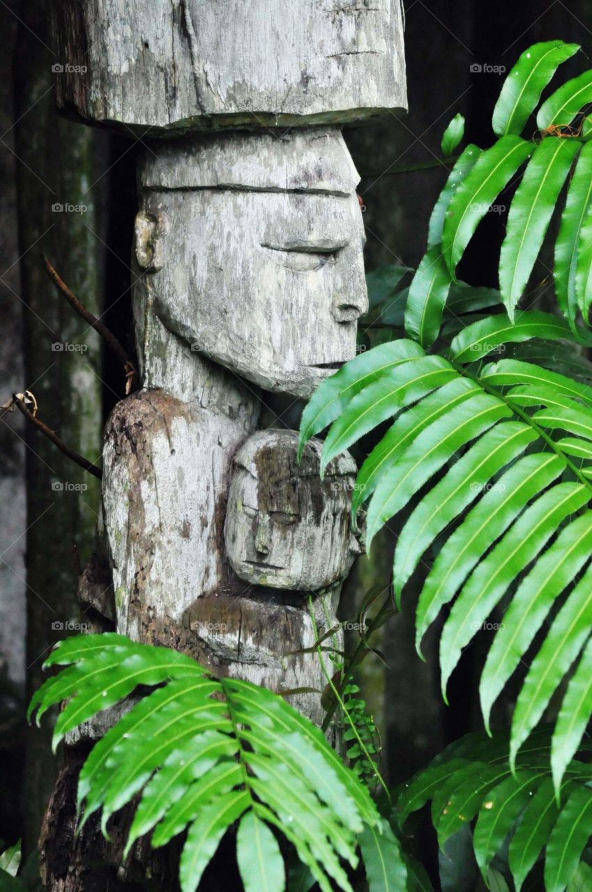 --Statue: Mother and Child....