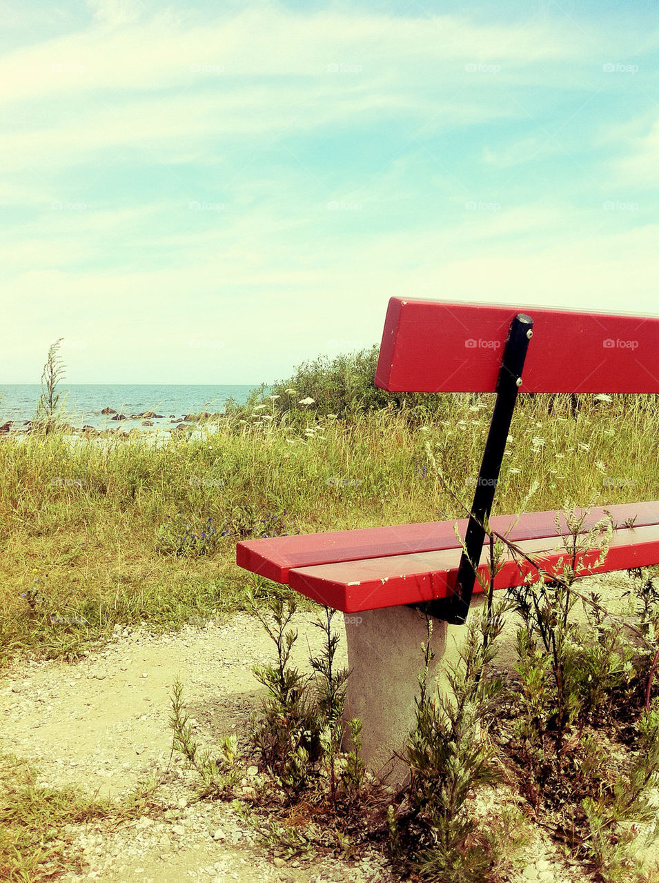 beach ocean sky sweden by buffy