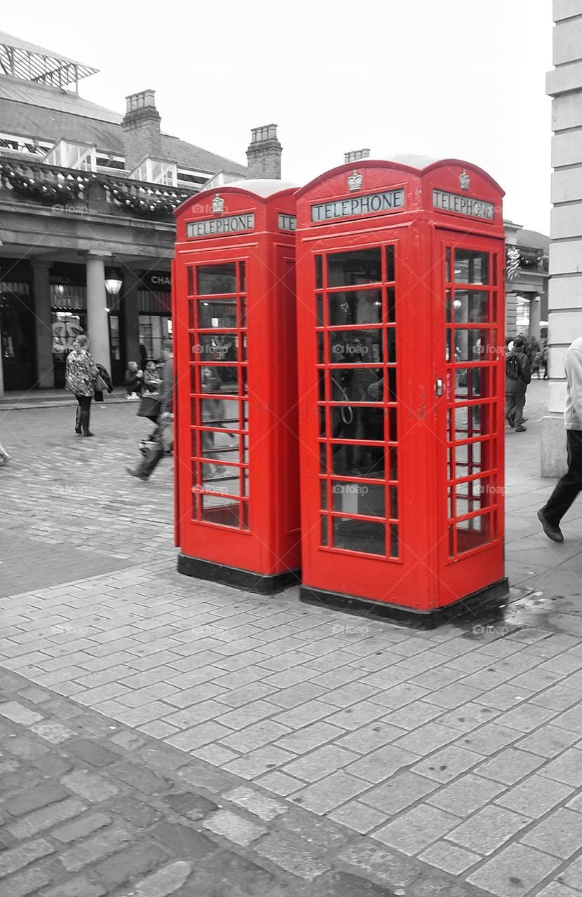red phone boxes