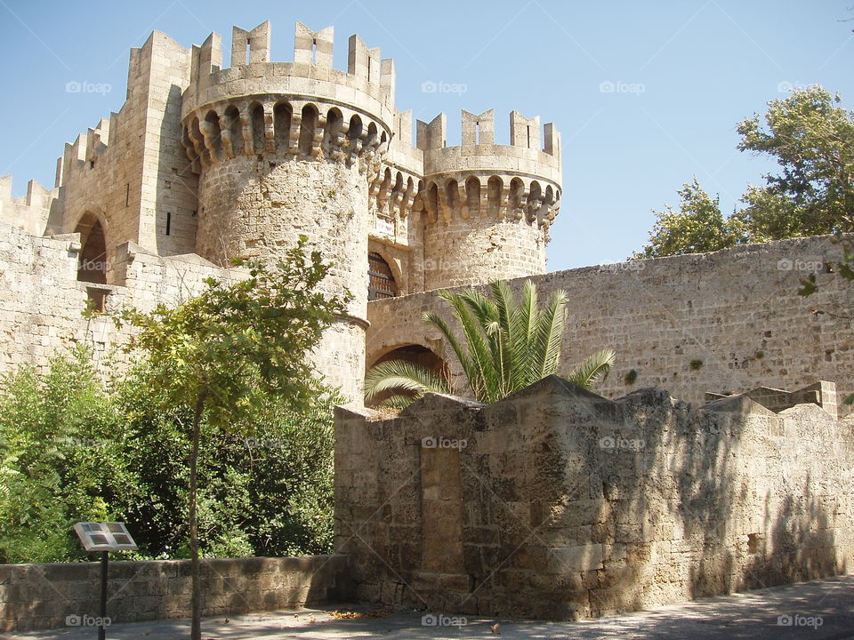 Castle in Rhodes - Greece