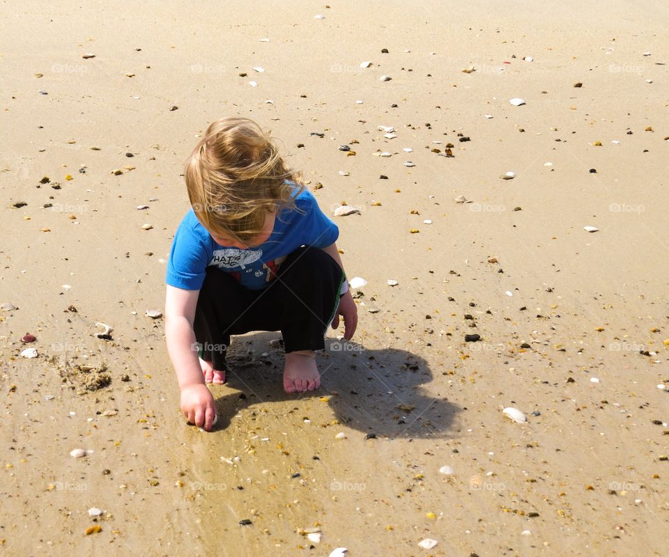 Toddler on the Beach
