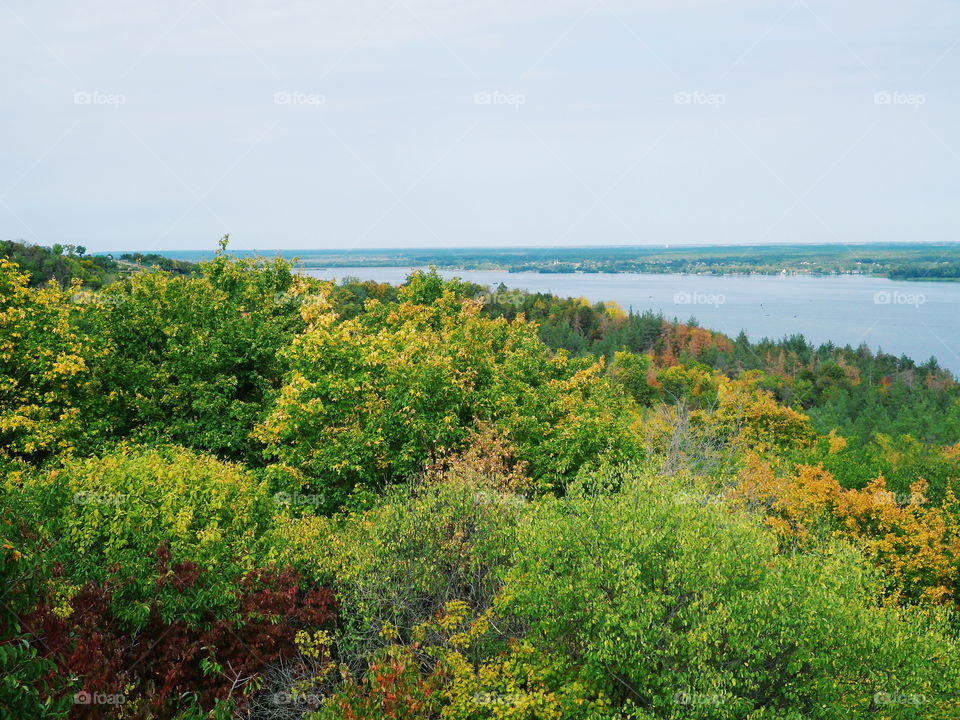 boundless water spaces of the Dnieper River in Ukraine