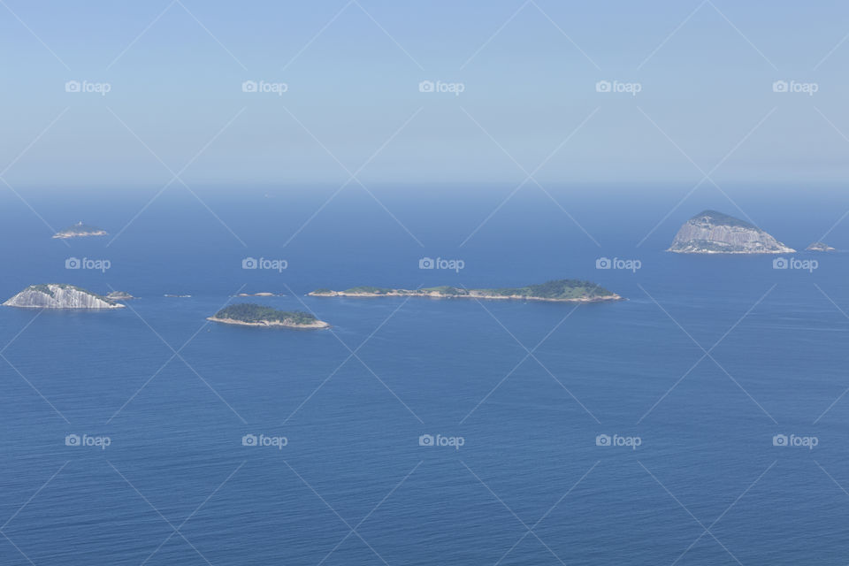 Seascape in Rio de Janeiro Brazil.